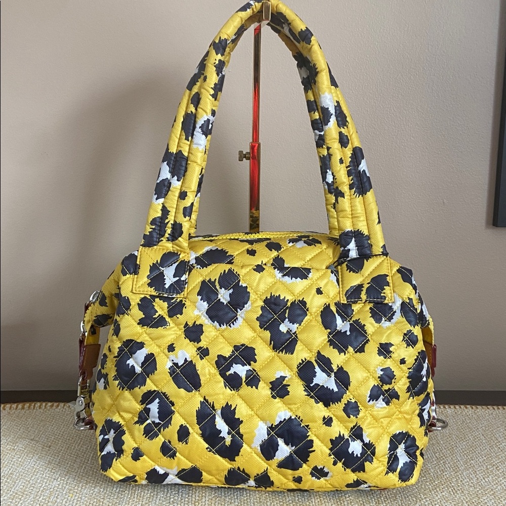 MZ WALLACE- Medium Sutton Deluxe Bag, Yellow Leopard - Picture 9 of 14
